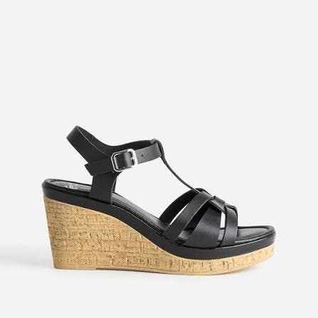 Sandales à talon compensé